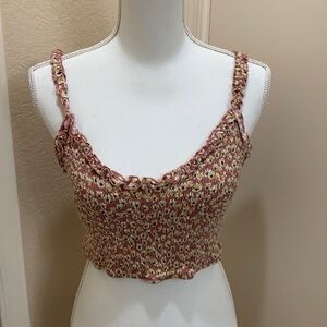 La hearts ruched tank top